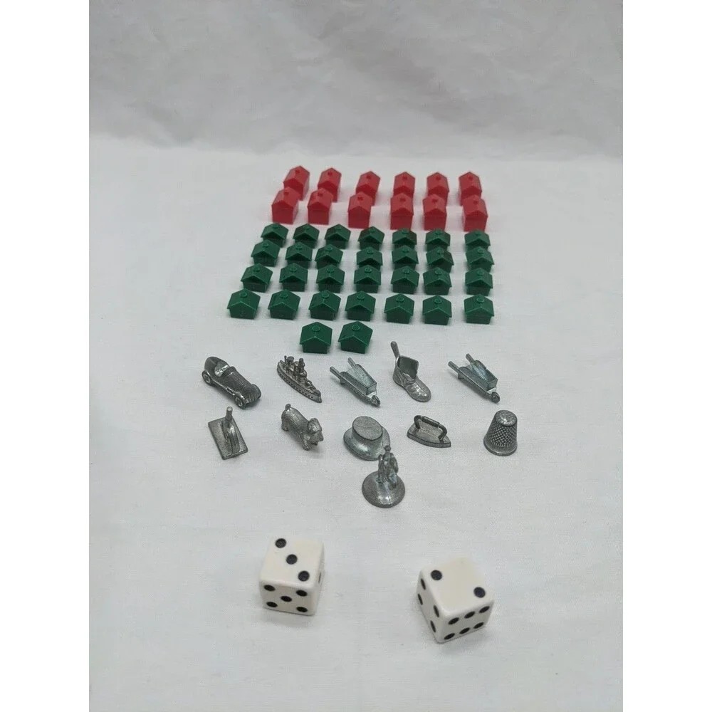 Lot Of (55) Monopoly Championship Hotels Houses Player Pieces